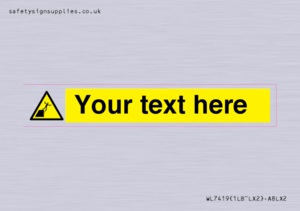 Custom Warning unstable cliff edge